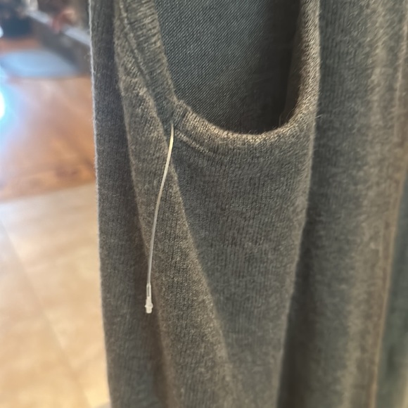 Calme by Johnny Was Gray Throw On Cozy Sweater Tank Dress - Picture 6 of 7